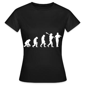 Viola evolution instruments concert - Women's T-Shirt - black - Front - AI Model Female 172 dark (172cm)