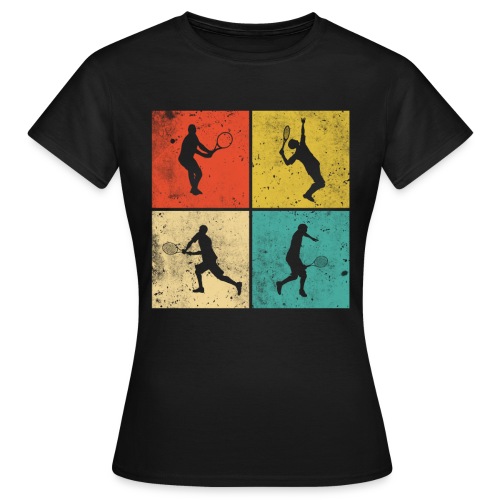 Tennis Tennisspieler Retro Geschenk - Frauen T-Shirt