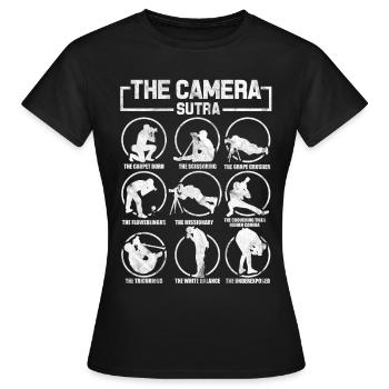 Fotograf Digitalkamera Geschenk Spiegelreflex - Frauen T-Shirt - Schwarz - Vorne - AI Model Female 172 dark (172cm)