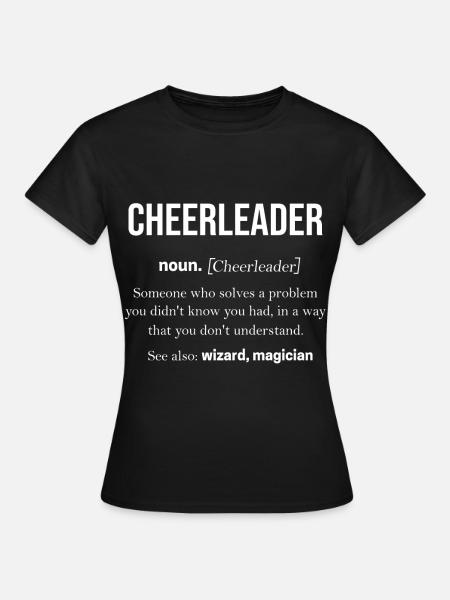 Cheerleader - Frauen T-Shirt - Schwarz