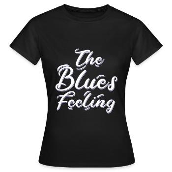 Le sentiment de blues - T-shirt Femme - noir - Devant - AI Model Female 172 dark (172cm)