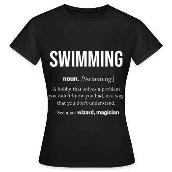 nager - T-shirt Femme - noir - Devant - AI Model Female 172 dark (172cm)