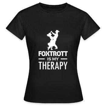 Foxtrott Tanz Therapie Tanzen Tänzerin - Frauen T-Shirt - Schwarz - Vorne - AI Model Female 172 dark (172cm)