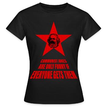 cadeau de plaisanterie communiste - T-shirt Femme - noir - Devant - AI Model Female 172 dark (172cm)