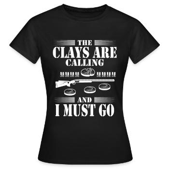 Tontaubenschießen Schießsport - Frauen T-Shirt - Schwarz - Vorne - AI Model Female 172 dark (172cm)