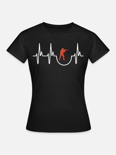Airsoft - Frauen T-Shirt - Schwarz