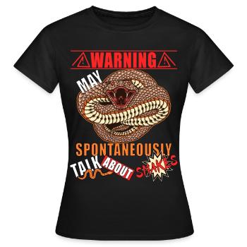Serpents, serpents, serpents, serpents, - T-shirt Femme - noir - Devant - AI Model Female 172 dark (172cm)