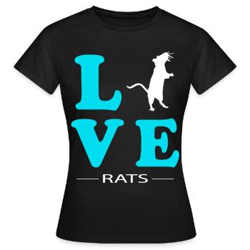 Rat - Frauen T-Shirt - Schwarz - Vorne - AI Model Female 172 dark (172cm)