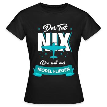 RC Model Design for a RC Model Maker - Women's T-Shirt - black - Front - AI Model Female 172 dark (172cm)