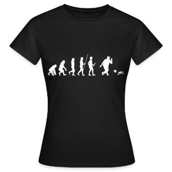Bowling - Frauen T-Shirt - Schwarz - Vorne - AI Model Female 172 dark (172cm)