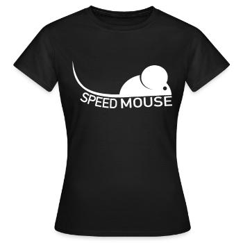 Fast Mouse Race Mouse - Speed Mouse - Women's T-Shirt - black - Front - AI Model Female 172 dark (172cm)