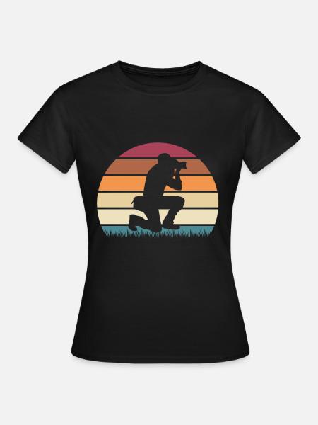 Fotograf Digitalkamera Fotoapparat Spiegelreflex - Frauen T-Shirt - Schwarz