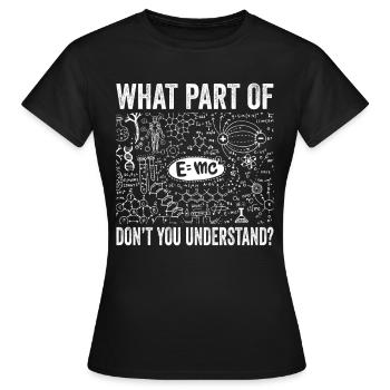 Physiker Lehrerin Physikerin Chemikerin Wissenscha - Frauen T-Shirt - Schwarz - Vorne - AI Model Female 172 dark (172cm)