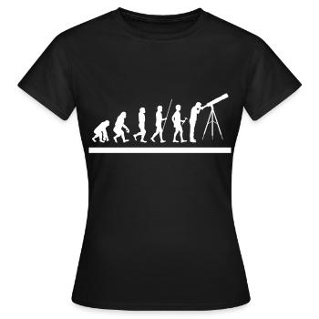 astronomy - Women's T-Shirt - black - Front - AI Model Female 172 dark (172cm)