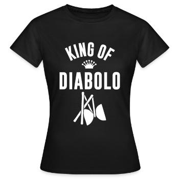 Diabolo King Sport scolaire Jonglerie Hobby - T-shirt Femme - noir - Devant - AI Model Female 172 dark (172cm)