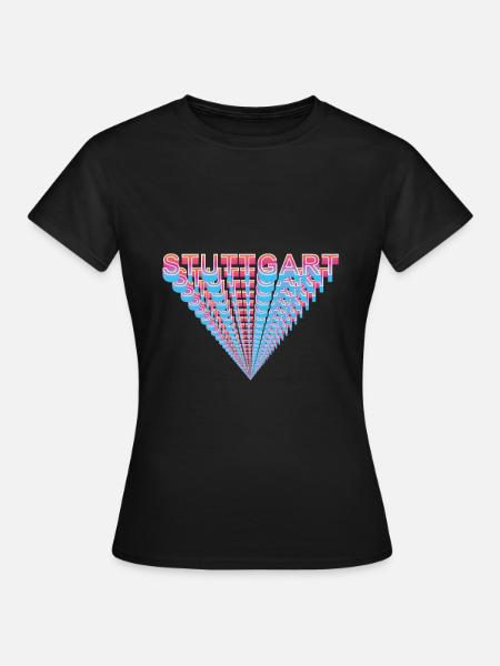 Stuttgart - Frauen T-Shirt - Schwarz