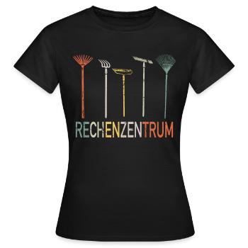 Rechenzentrum Rechen Garten Gärtner Geschenk - Frauen T-Shirt - Schwarz - Vorne - AI Model Female 172 dark (172cm)