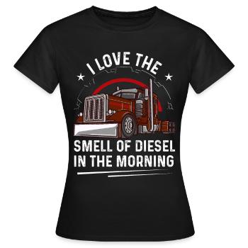 Trucker LKW Fahrer Fernfahrer Brummi Geschenk - Frauen T-Shirt - Schwarz - Vorne - AI Model Female 172 dark (172cm)