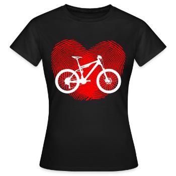 TRAIL BIKE - Frauen T-Shirt - Schwarz - Vorne - AI Model Female 172 dark (172cm)