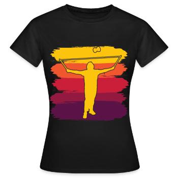 Diabolo Spielgerät Schulsport Hobby Jongleur - Frauen T-Shirt - Schwarz - Vorne - AI Model Female 172 dark (172cm)