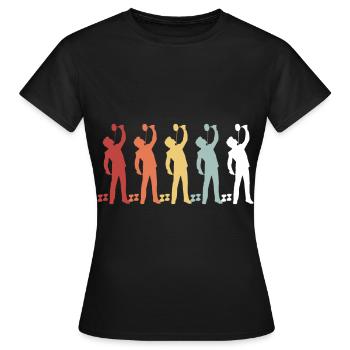 Diabolo jongler à l’école de sport jongleur hobby - T-shirt Femme - noir - Devant - AI Model Female 172 dark (172cm)