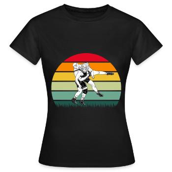 Lutte lutte lutte catcheurs grappling - T-shirt Femme - noir - Devant - AI Model Female 172 dark (172cm)