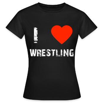 Wrestling - Frauen T-Shirt - Schwarz - Vorne - AI Model Female 172 dark (172cm)