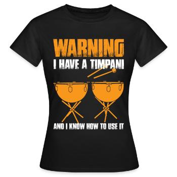 Musiciens de spectacles de concert - T-shirt Femme - noir - Devant - AI Model Female 172 dark (172cm)