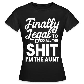 Tante Tante - T-shirt Femme - noir - Devant - AI Model Female 172 dark (172cm)