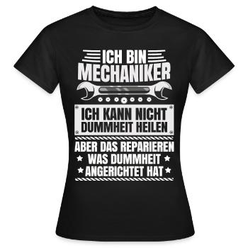 Cadeau de mécanique pour la visseuse de voiture mécatronicien - T-shirt Femme - noir - Devant - AI Model Female 172 dark (172cm)