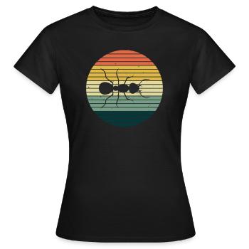 Fourmis colonie de fourmis fourreau de fourmis - T-shirt Femme - noir - Devant - AI Model Female 172 dark (172cm)