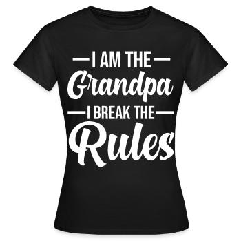 Grand-père grand-père - T-shirt Femme - noir - Devant - AI Model Female 172 dark (172cm)