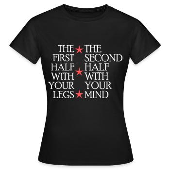 Roues de course de jogging jogging fitness - T-shirt Femme - noir - Devant - AI Model Female 172 dark (172cm)