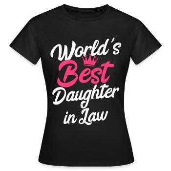 Beste Schwiegertochter - Frauen T-Shirt - Schwarz - Vorne - AI Model Female 172 dark (172cm)