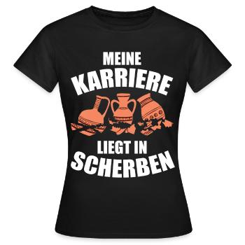 Archäologie Scherben Ägypten Archäologe - Frauen T-Shirt - Schwarz - Vorne - AI Model Female 172 dark (172cm)