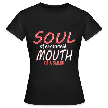 Marin marin marin marin marin voile 3000 - T-shirt Femme - noir - Devant - AI Model Female 172 dark (172cm)
