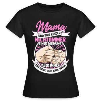 Muttertag - Frauen T-Shirt - Schwarz - Vorne - AI Model Female 172 dark (172cm)