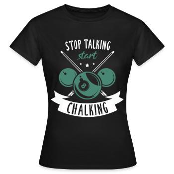Billiard Billiards Snooker Cue Gift - Women's T-Shirt - black - Front - AI Model Female 172 dark (172cm)