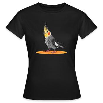 Nymph Parakeet House Bird Pet for Bird Keeper - Women's T-Shirt - black - Front - AI Model Female 172 dark (172cm)