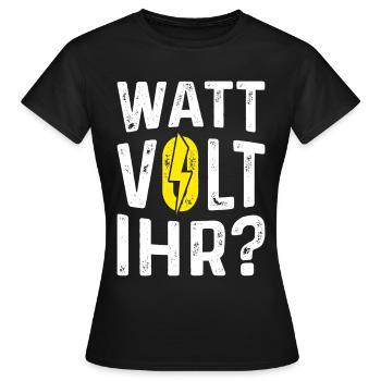 Electrician Electric Electric Gift - Women's T-Shirt - black - Front - AI Model Female 172 dark (172cm)