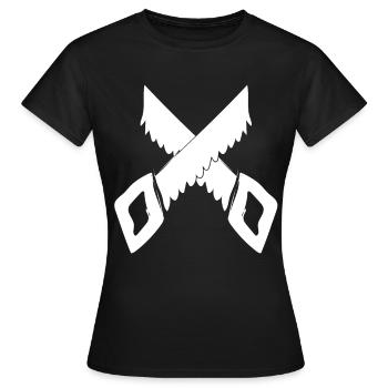 Menuisier Menuisier Chambres Artisans Scie Scie Scie - T-shirt Femme - noir - Devant - AI Model Female 172 dark (172cm)