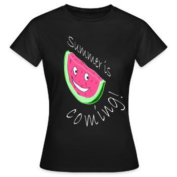 Melon Melon Pastèque - T-shirt Femme - noir - Devant - AI Model Female 172 dark (172cm)