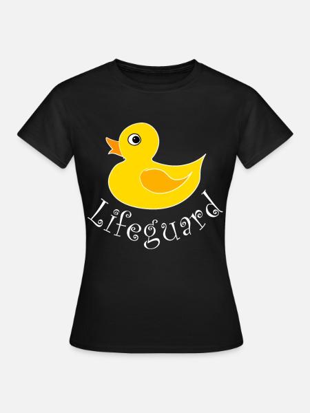 Ente Entchen Quietscheente Quak - Frauen T-Shirt - Schwarz
