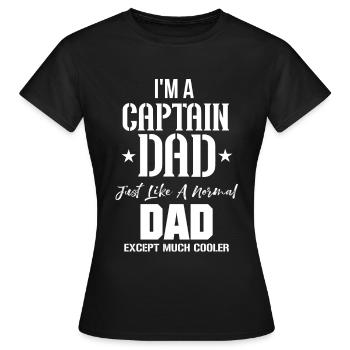 Capitaine de bateau yacht yacht nautique marin nautique - T-shirt Femme - noir - Devant - AI Model Female 172 dark (172cm)