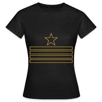 Kapitän Stern Nautiker Bootsmann Skipper Nautik - Frauen T-Shirt - Schwarz - Vorne - AI Model Female 172 dark (172cm)