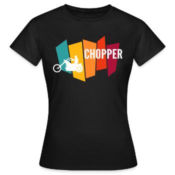 Chopper - Frauen T-Shirt - Schwarz - Vorne - AI Model Female 172 dark (172cm)