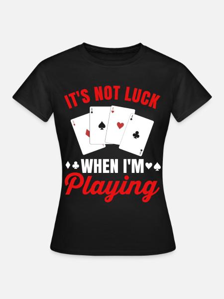 Poker - Frauen T-Shirt - Schwarz