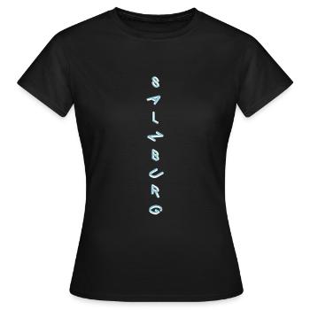 Salzbourg - T-shirt Femme - noir - Devant - AI Model Female 172 dark (172cm)