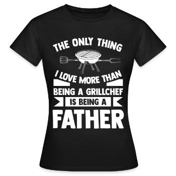 Barbecue - T-shirt Femme - noir - Devant - AI Model Female 172 dark (172cm)