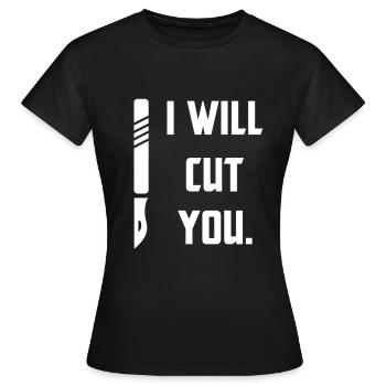 Chirurgien - T-shirt Femme - noir - Devant - AI Model Female 172 dark (172cm)